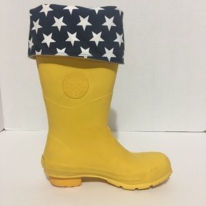yellow converse rain boots